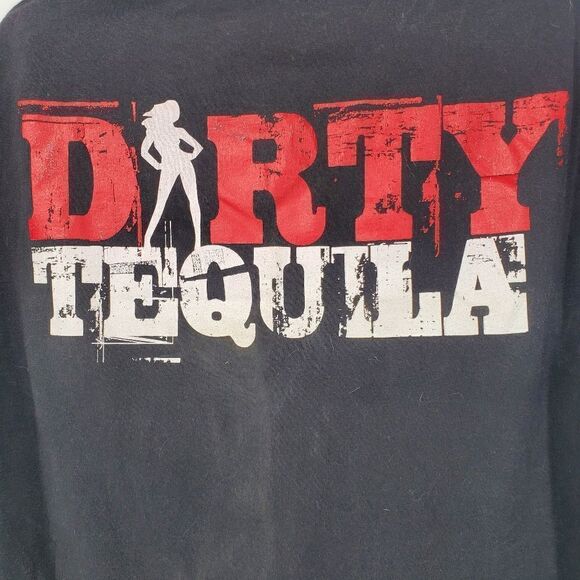 Dirty Tequila Black & Red Graphic T- Shirt XL - Picture 5 of 6